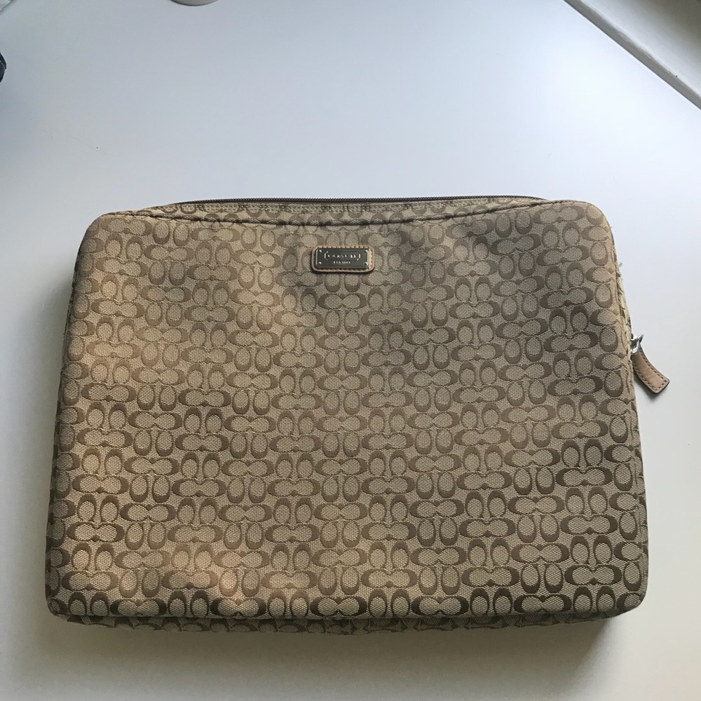 Authentic Coach laptop sleeve